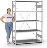 thumbnail of PROREGAL Profi-Lagerregal Stecksystem | Grundregal/Grundfeld | HxBxT 200x130x60cm | Fachlast 110kg | Verzinkt