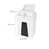 thumbnail of Destructora de documentos HSM SECURIO AF100 con sistema «autofeed», nivel de seguridad 4 , corte en partículas, 6 hojas