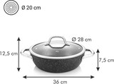 thumbnail of Tescoma sartén honda president stone ø 28 cm con tapa