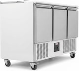thumbnail of Romux® Saladette und Pizzatisch 3 Türen 135x70 cm für GN-Behälter | Kühltisch von Pizzen und Salaten