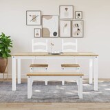 thumbnail of Mesa de comedor Panama madera maciza pino blanco 180x90x75 cm