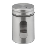 thumbnail of Relaxdays Gewürzstreuer, 6er Set, 3 Streugrößen, Gewürze & Kräuter, XL Gewürzgläser, 290 ml, Glas & Edelstahl, silber
