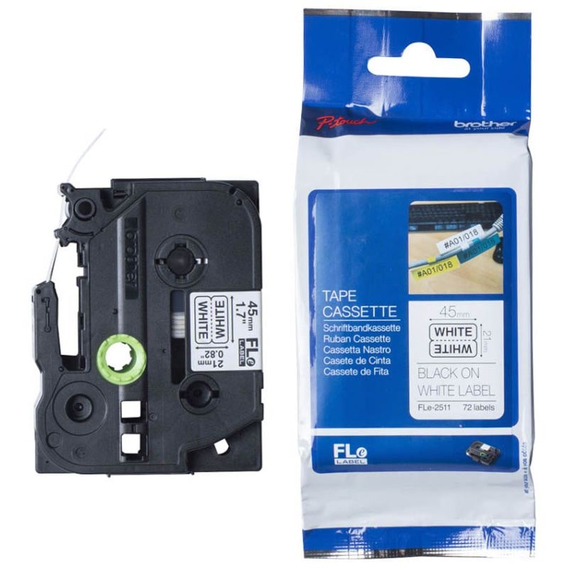 brother FLe-2511 Schriftbandkassette, schwarz / weiß
