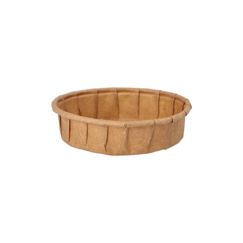 250 Dressingbecher, Papier `pure` 25 ml Ø 6 cm · 1,5 cm braun