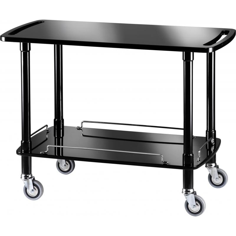 Carrello portavivande in legno colore nero