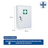 thumbnail of FAP Verbandschrank A, Metall, 2 Fächer, weiß, inkl. Schloss (leer, ohne Füllung)