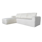 thumbnail of Oviala Sofá esquinero de 4 plazas crudo con chaise longue a la izquierda
