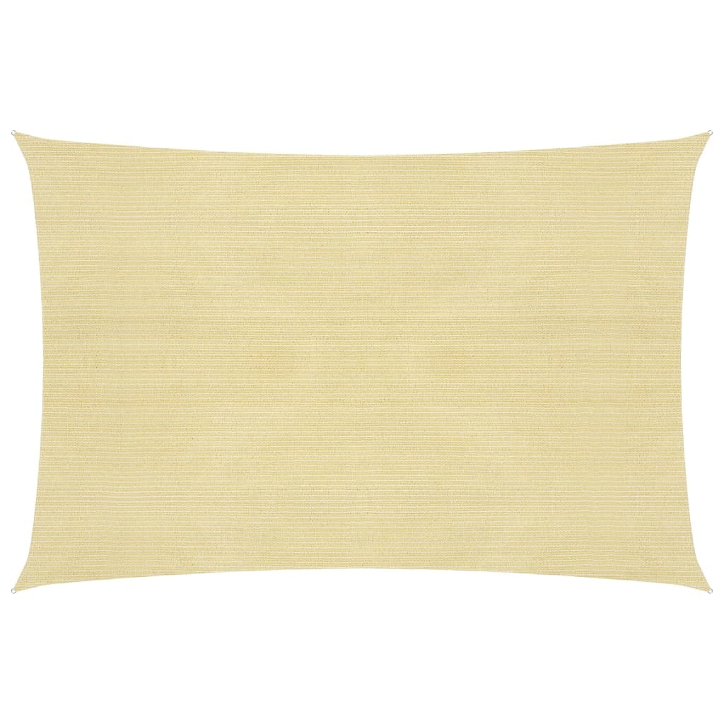 Toldo de vela beige HDPE 160 g/m² 4x7 m