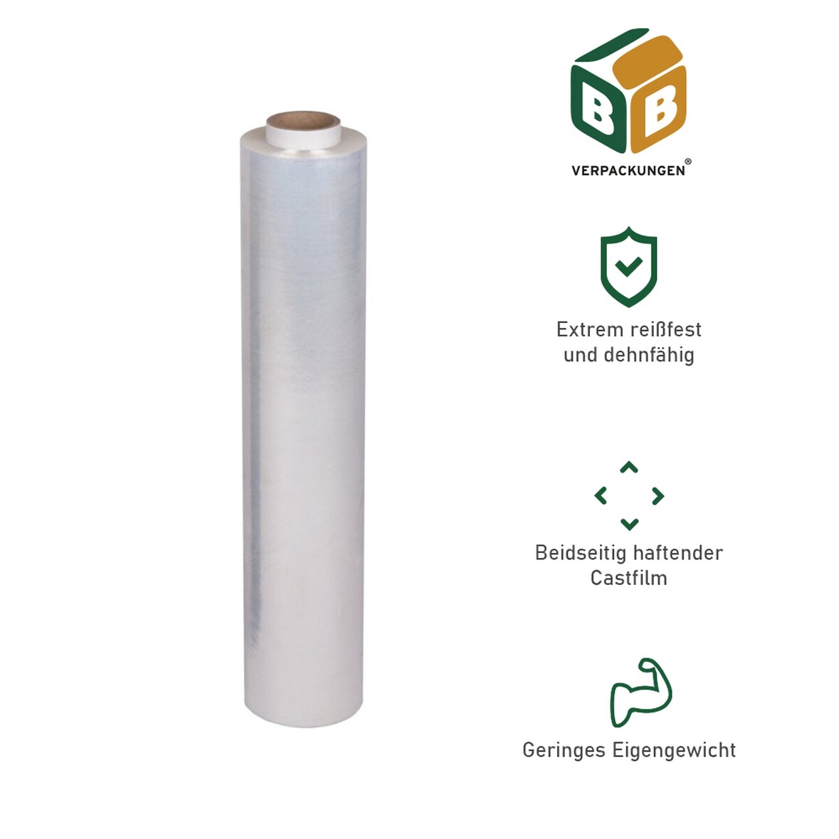 36 x Handstretchfolie 17 my (transparent) 45 cm x 200 m