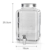 thumbnail of Intirilife Getränkespender 4 Liter aus Glas mit Zapfhahn - 16 x 25.5 cm - Wasserspender Saftspender Limonadenspender Glasbehälter für Getränke