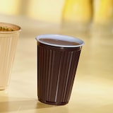 thumbnail of 100 Thermo-Automatenbecher, PS 0,18 l Ø 7,03 cm · 9 cm braun/weiss