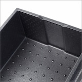 thumbnail of Thermo Future Box PIZZA FAMILY 42 x 42, Isolierbox schwarz mit Deckel, 122 mm tief, 21 Liter, robust, nachhaltig aus EPP