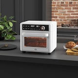 thumbnail of HOMCOM horno eléctrico multifunción de sobremesa mini horno tostador de 13L 1200W freidora de aire con 12 modos de calor temporizador 33,5x32x32,5 cm