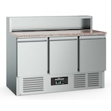 thumbnail of Gastro Pizzatisch Kühltisch Kühltheke Edelstahl 1365x700x1075mm 402l +2/+8°C