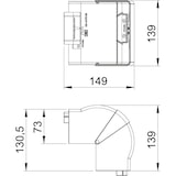 thumbnail of OBO Bettermann Außeneck GK-AH70130LGR 6274412