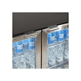 thumbnail of Frigo da banco/retrobanco per bibite inox con 2 porte battenti, altezza 84 cm - temp da 0°C a +10°C