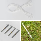 thumbnail of tectake Padiglione Vivara 6 x 3 m con 5 pezzi laterali - grigio - 404819