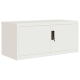 thumbnail of vidaXL Aktenschrank Weiß 90x40x130 cm Stahl