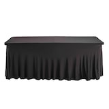 thumbnail of Mantel para mesa de cocktail, recepción, 180 cm negro - Oviala