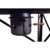 thumbnail of Tarrington House Barbacoa de carbón Louisiana, superficie de asado 71 x 35 cm, estantes laterales abatibles, móvil, acero/madera, negro