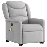 thumbnail of vidaXL Massagesessel mit Aufstehhilfe Elektrisch Wolkengrau Stoff