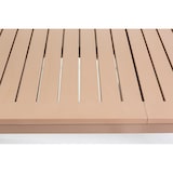 thumbnail of Set de comedor de jardín con mesa rectangular 140x85 cm y 6 sillas con reposabrazos en textilene resistente para terraza exterior David+Victoria-taupe