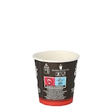 thumbnail of RIOBA Einwegbecher To Go, Pappe, 0.1 l, Ø 6.3 cm 6.5 cm, schwarz, 80 Stück