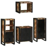 thumbnail of vidaXL Badezimmermöbel Set 4 pcs Mehrfarbig Massives recyceltes Holz