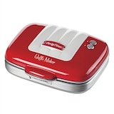 thumbnail of gaufrier vintage rouge à bords arrondis 1973