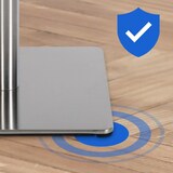 thumbnail of CHEFGASTRO 2er Set Barhocker PHILADELPHIA Stoff Edelstahl HxBxT 88x64x45cm Stoff Braun Barstuhl