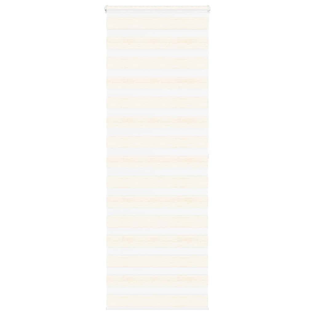 vidaXL Doppelrollo Marmorbeige 75x200 cm Stoffbreite 70,9 cm Polyester