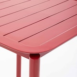 thumbnail of Table carrée de terrasse (70x70cm) rouge foncé