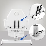 thumbnail of Hydraulische Kosmetikliege Split weiß