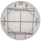 thumbnail of Mesa buffet Bolero plegable en color blanco y redonda Ø 153cm