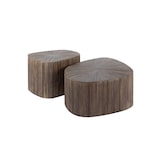 thumbnail of KAWOLA Couchtisch INKA Set 2-tlg. XL Teakholz braun viereckig