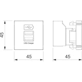 thumbnail of OBO Bettermann USB Ladegerät MTG-2UC2.1 SWGR1 6105302