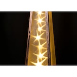 thumbnail of Tarrington House Piramide LED, metallo/pvc, 12 x 12 x 45 cm, 16 LED, 0,78 W, effetto luce rotante, oro