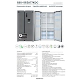 thumbnail of INFINTION Frigorifico Americano SBS-562A77XDC, 559 l, 177 cm, Total No Frost, Inverter, Dispensador de Agua con Deposito 5.5 l, D, Inox
