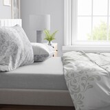 thumbnail of Bettwäsche Baumwolle 135x200cm Biber Beige Taupe Gestreift Ornamente warm flauschig mit Reißverschluss 4 teilig