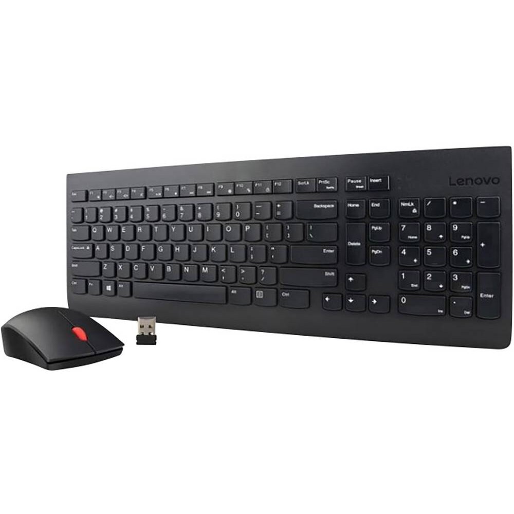 Lenovo Essential USB Tastatur, Maus-Set  Deutsch, QWERTZ, Windows® Schwarz
