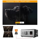 thumbnail of Videoprojecteur LED 1080P Lumineux Mini Home Cinema Portable EU Rouge YONIS