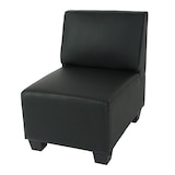 thumbnail of Sofá modular 4 plazas Lyon, polipiel ~ negro