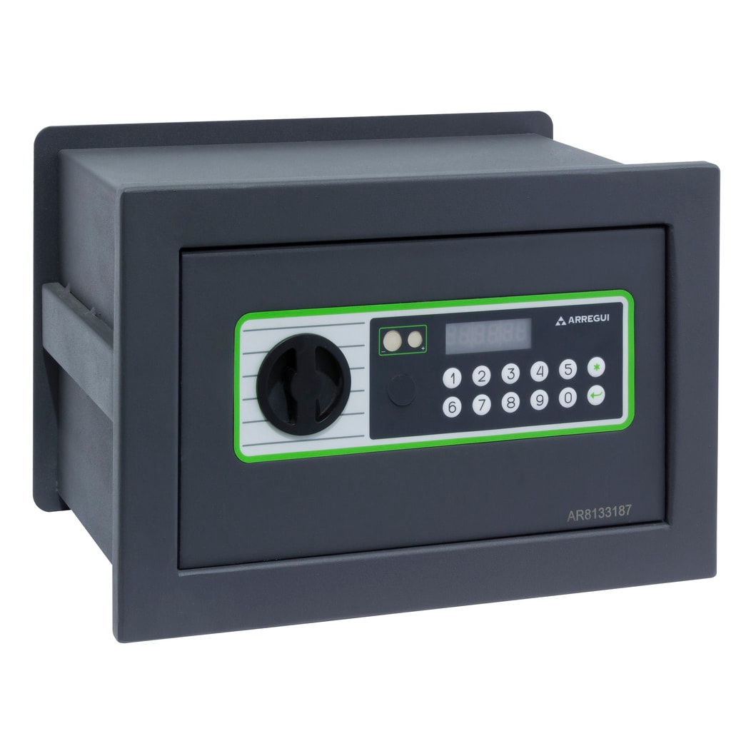 ARREGUI Supra 241110 Caja fuerte de empotrar a pared con cerradura de codigo electronico | Caja de Seguridad para casa y hogar | Fundo extensible