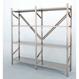 thumbnail of Scaffalatura lineare con piani ad incastro per settore alimentare cm. 80x30x200h