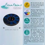 thumbnail of LED Solar Teichpumpe bunt leuchtend schwimmend Fontäne Springbrunnen Gartenteich