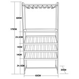 thumbnail of Meuble range bouteilles   et métal -  Marron  Bois Amadeus 83.5x30 cm