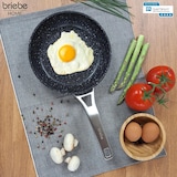thumbnail of Briebe Black Titanium Set 3 Sartenes Antiadherentes Inducción Titanio 20-24-28cm, Aluminio Forjado Antiadherente, Negro