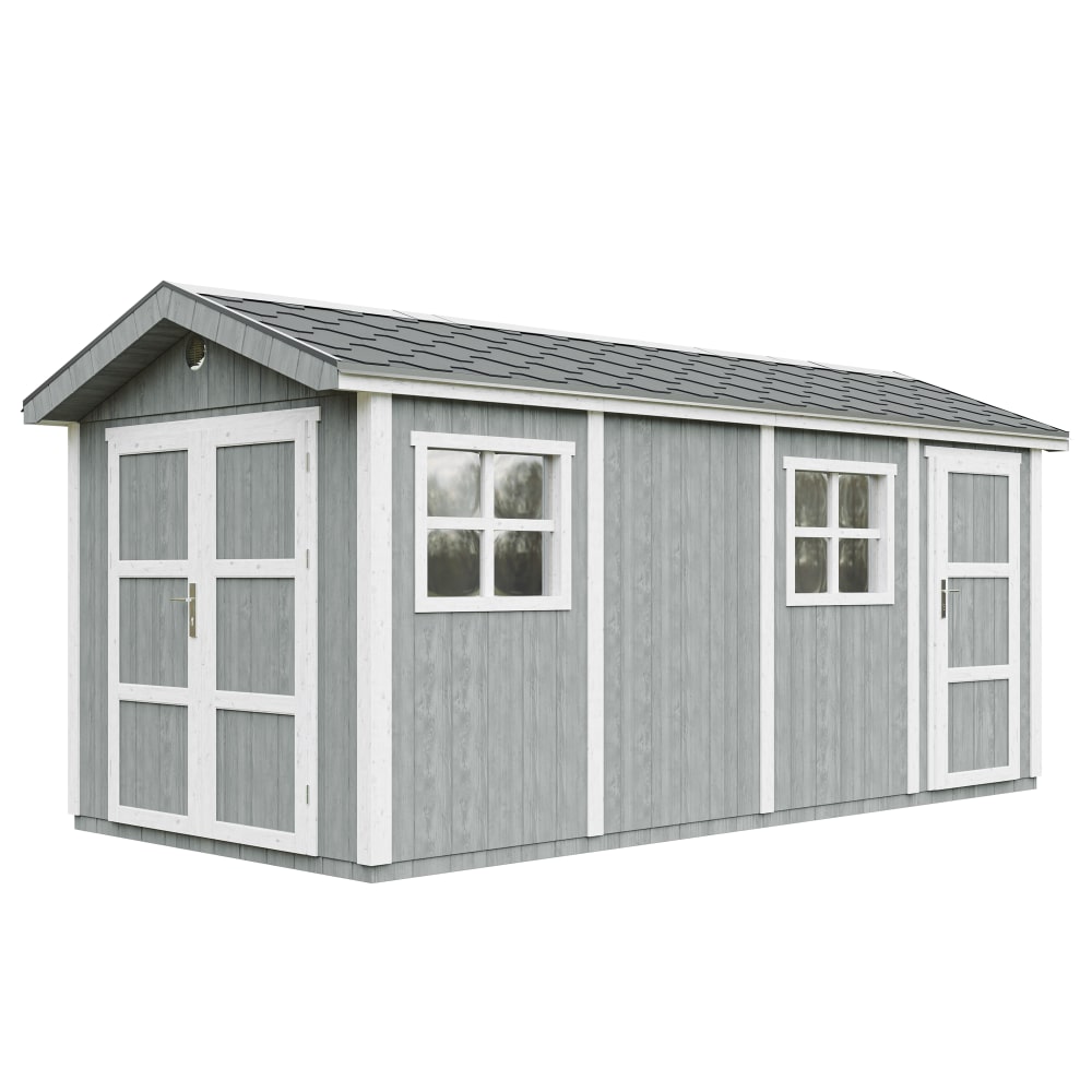 Caseta de jardín LP SmartSide M915C – 236 x 486 cm – 11 m², CAVERN_STEEL