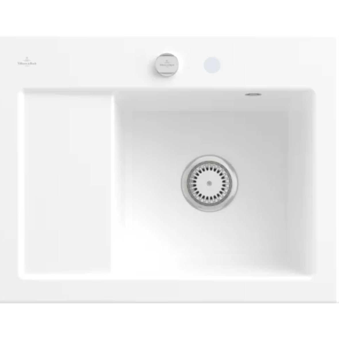 Villeroy&Boch Spülbecken, Küchenspüle Subway 45 Compact Stone White 650x510mm, Unteschrankbreite 45cm