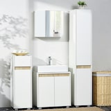 thumbnail of kleankin armario alto de baño columna auxiliar de baño de 5 niveles con estantes ajustables armario multiusos para ducha aseo dormitorio 30x33x165 cm